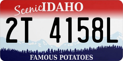 ID license plate 2T4158L