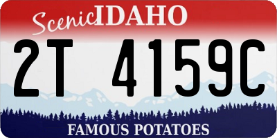 ID license plate 2T4159C