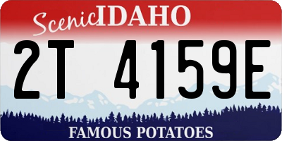 ID license plate 2T4159E
