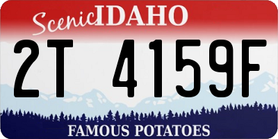 ID license plate 2T4159F