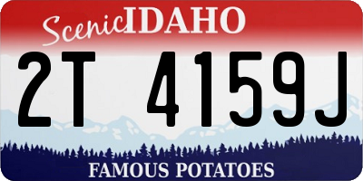 ID license plate 2T4159J