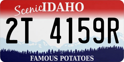 ID license plate 2T4159R
