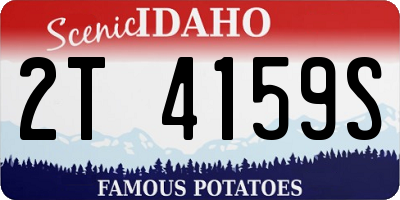 ID license plate 2T4159S