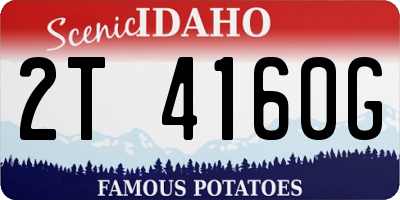 ID license plate 2T4160G