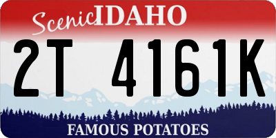 ID license plate 2T4161K
