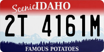 ID license plate 2T4161M