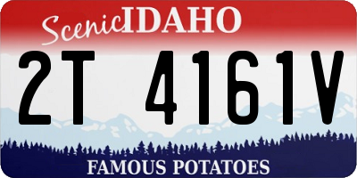 ID license plate 2T4161V