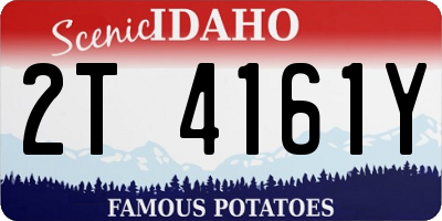 ID license plate 2T4161Y