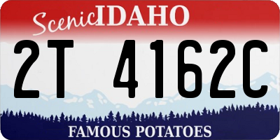 ID license plate 2T4162C