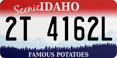 ID license plate 2T4162L