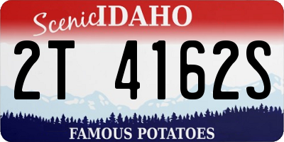 ID license plate 2T4162S
