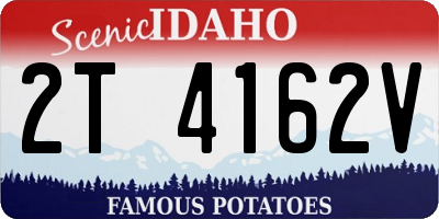 ID license plate 2T4162V