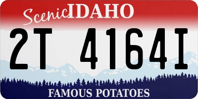 ID license plate 2T4164I