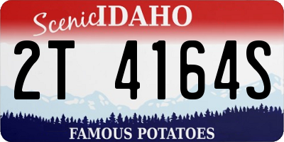 ID license plate 2T4164S