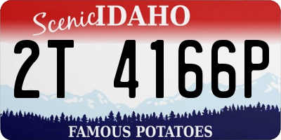 ID license plate 2T4166P