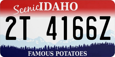 ID license plate 2T4166Z