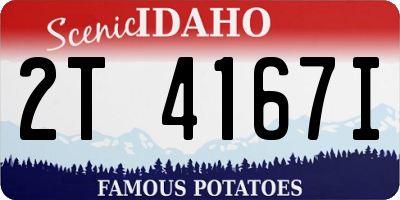 ID license plate 2T4167I