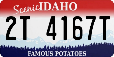 ID license plate 2T4167T
