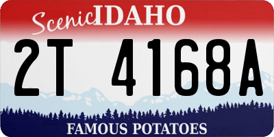 ID license plate 2T4168A