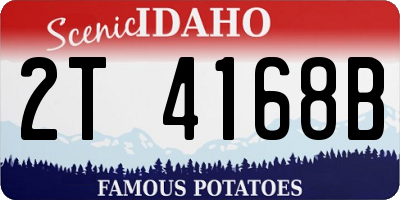 ID license plate 2T4168B