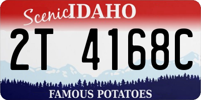 ID license plate 2T4168C