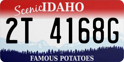 ID license plate 2T4168G