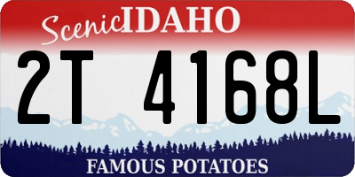 ID license plate 2T4168L