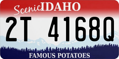 ID license plate 2T4168Q