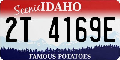 ID license plate 2T4169E