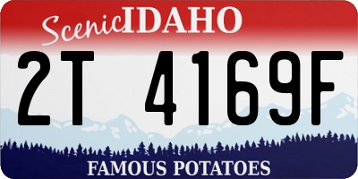 ID license plate 2T4169F