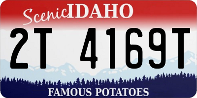 ID license plate 2T4169T