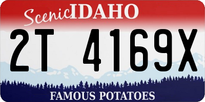 ID license plate 2T4169X
