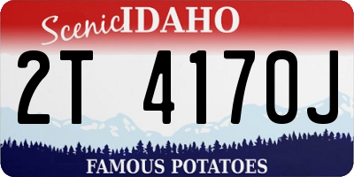 ID license plate 2T4170J