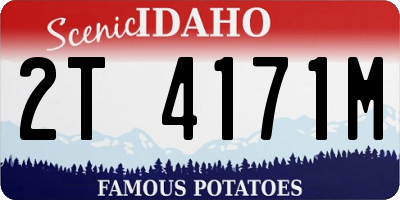 ID license plate 2T4171M