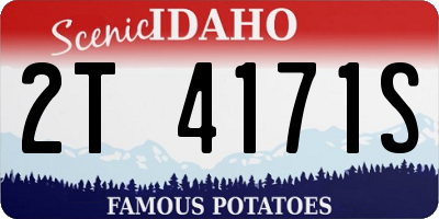 ID license plate 2T4171S