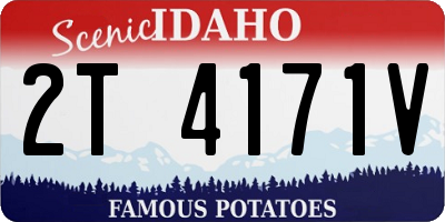ID license plate 2T4171V