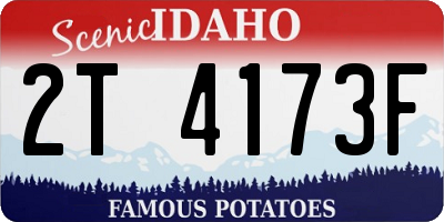 ID license plate 2T4173F