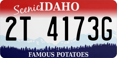 ID license plate 2T4173G
