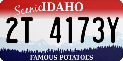 ID license plate 2T4173Y