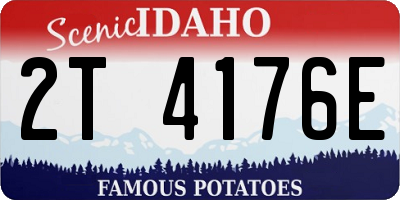 ID license plate 2T4176E