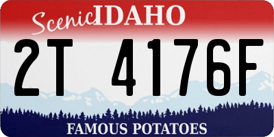 ID license plate 2T4176F
