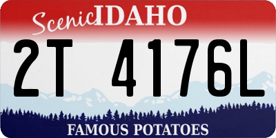 ID license plate 2T4176L
