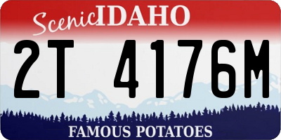 ID license plate 2T4176M