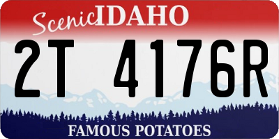ID license plate 2T4176R