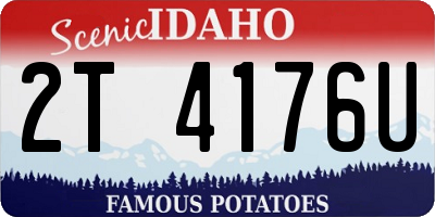 ID license plate 2T4176U