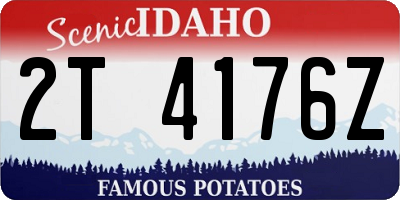 ID license plate 2T4176Z