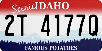 ID license plate 2T4177Q