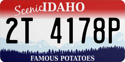 ID license plate 2T4178P