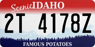 ID license plate 2T4178Z