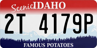ID license plate 2T4179P